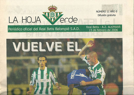 AZ Programma 15-feb-2006 Betis uit